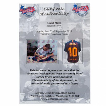 Legende uokvireni dres FC Barcelona Messi Signed Shirt (Framed)