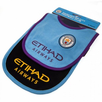 Manchester City dječji podbradak 2 Pack Bibs PL
