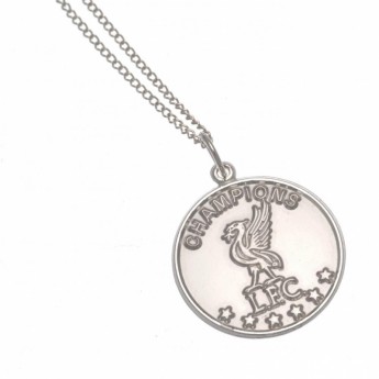 FC Liverpool ogrlica s privjeskom Champions Of Europe sterling silver pendant & chain