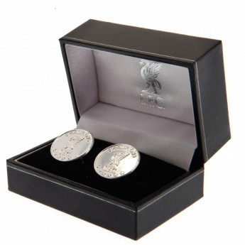FC Liverpool manšete Champions Of Europe Sterling Silver Cufflinks