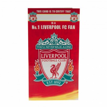 FC Liverpool rođendanska čestitka Birthday Card No 1 Fan