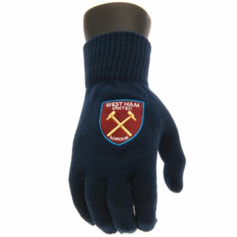 West Ham United pletene rukavice Knitted Gloves Adults