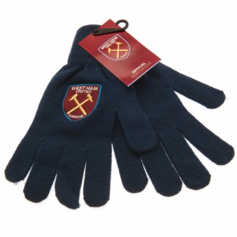 West Ham United pletene rukavice Knitted Gloves Adults