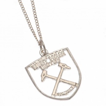 West Ham United ogrlica s privjeskom Sterling Silver Pendant & Chain CR