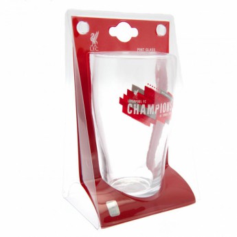 FC Liverpool čaša Champions of Europe Tulip Pint Glass