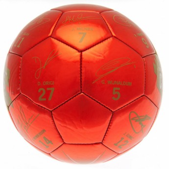 FC Liverpool nogometna lopta Champions Of Europe Football Signature - size 5