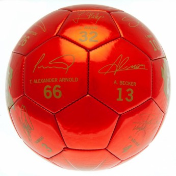 FC Liverpool nogometna lopta Champions Of Europe Football Signature - size 5