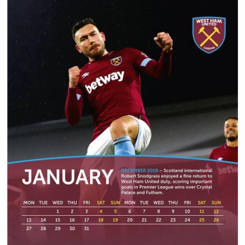 West Ham United stolni kalendar 2020