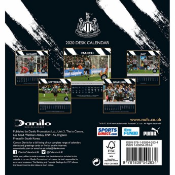 Newcastle United stolni kalendar 2020