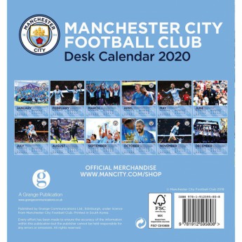 Manchester City stolni kalendar 2020