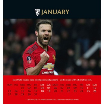 Manchester United stolni kalendar 2020