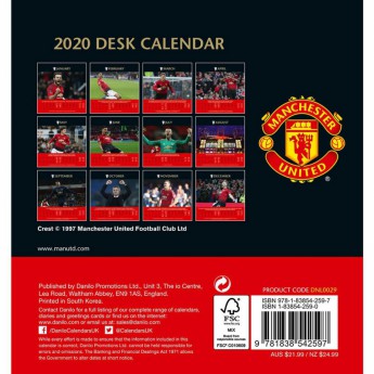 Manchester United stolni kalendar 2020