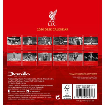 FC Liverpool stolni kalendar 2020