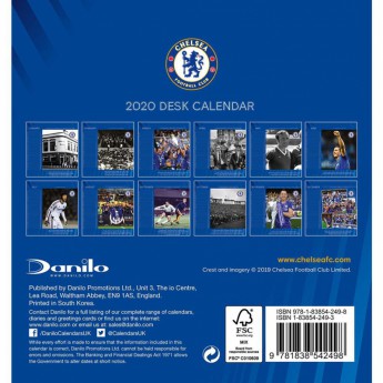 FC Chelsea stolni kalendar 2020