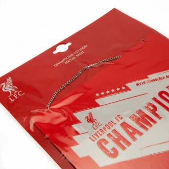 FC Liverpool zidni natpis Champions Of Europe Metal Sign