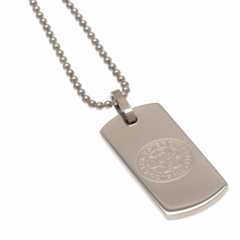 Leicester City ogrlica s identifikacijskom pločicom za psa Dog-Tag & Chain