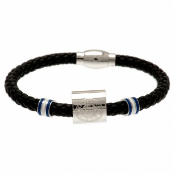 Leicester City kožna narukvica Colour Ring Leather Bracelet