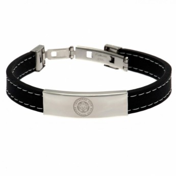 Leicester City silikonska narukvica Stitched Silicone Bracelet BK