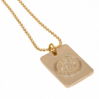 Leicester City ogrlica s identifikacijskom pločicom za psa Gold Plated Dog Tag & Chain