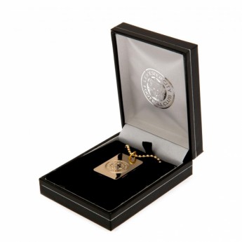Leicester City ogrlica s identifikacijskom pločicom za psa Gold Plated Dog Tag & Chain