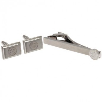Leicester City set kravate i manžeta Tie Slide & Cufflink Set