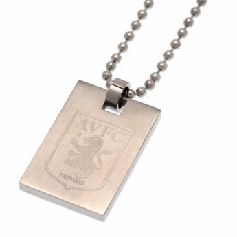 Aston Villa ogrlica s identifikacijskom pločicom za psa Dog Tag & Chain