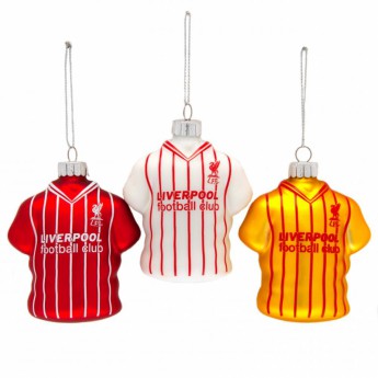 FC Liverpool Božićni ukrasi 3pk Retro Shirt Baubles