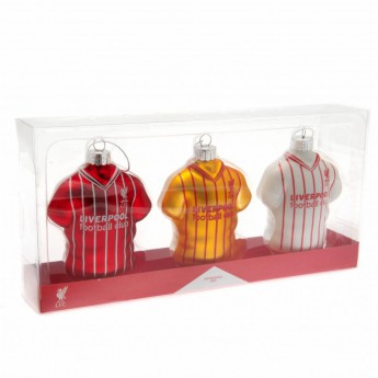 FC Liverpool Božićni ukrasi 3pk Retro Shirt Baubles