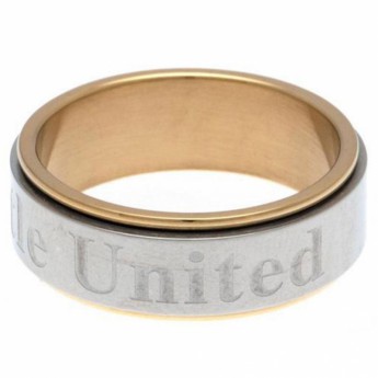 Newcastle United prsten Bi Colour Spinner Ring Large