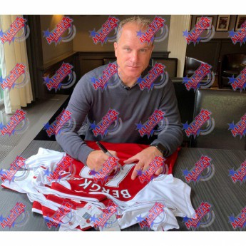Legende nogometni dres Arsenal FC Bergkamp 2017-2018 Signed Shirt