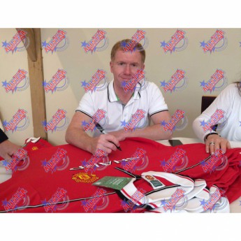 Legende uokvireni dres Manchester United FC Giggs & Scholes 1999 Signed Shirt (Framed)