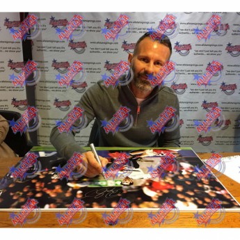 Legende slika u okviru Manchester United FC Giggs Signed Framed Print