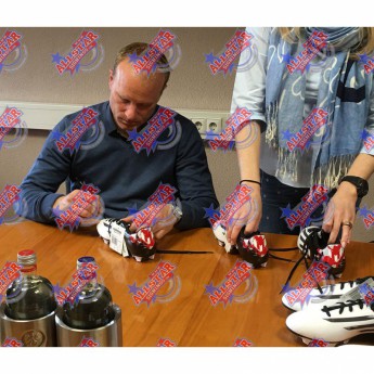 Legende uokvirene kopačke Arsenal FC Bergkamp Signed Boot (Framed)