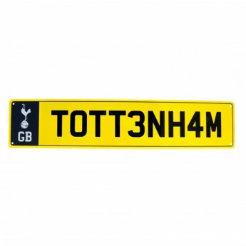 Tottenham Hotspur metalni natpis Number Plate Sign