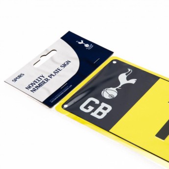 Tottenham Hotspur metalni natpis Number Plate Sign