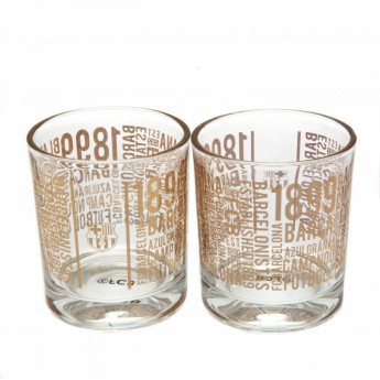 FC Barcelona čaša 2pk Whiskey set