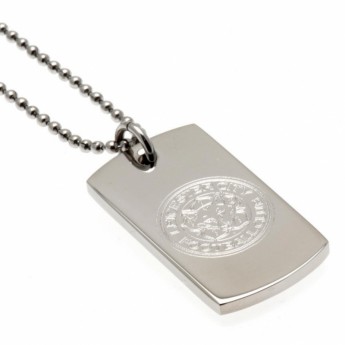 Leicester City ogrlica s identifikacijskom pločicom za psa Engraved Dog Tag & Chain
