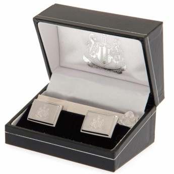 Newcastle United set manžeta Tie Slide Cufflink Set