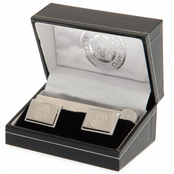 Leicester City set kravate i manžeta Tie Slide & Cufflink Set