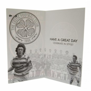 FC Celtic rođendanska čestitka Birthday Card & Badge