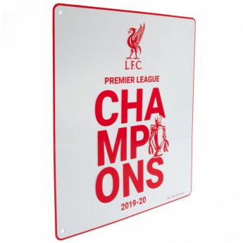 FC Liverpool zidni natpis Premier League Champions WT
