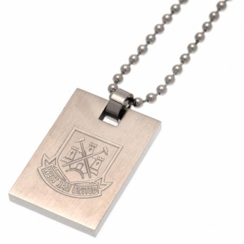 West Ham United ogrlica s identifikacijskom pločicom za psa Dog Tag & Chain CT