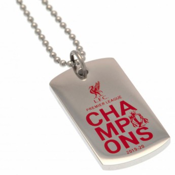 FC Liverpool ogrlica s privjeskom Premier League Champions Colour