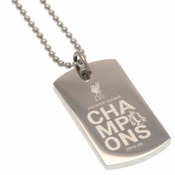 FC Liverpool ogrlica s privjeskom Premier League Champions Engraved