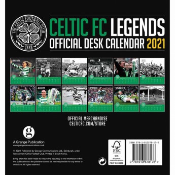 FC Celtic stolni kalendar 2021