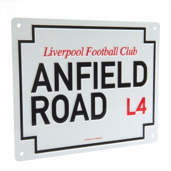 FC Liverpool zidni natpis Anfield Road Sign