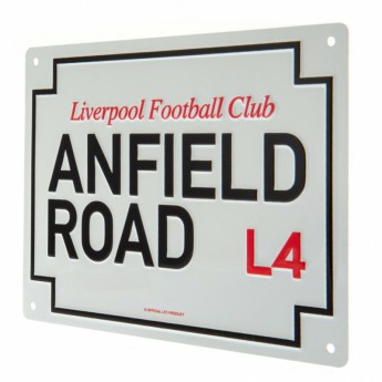 FC Liverpool zidni natpis Anfield Road Sign