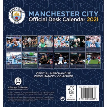 Manchester City stolni kalendar 2021