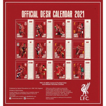 FC Liverpool stolni kalendar 2021