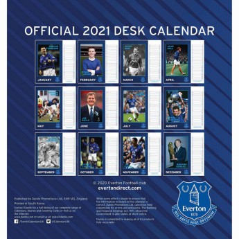 FC Everton stolni kalendar 2021